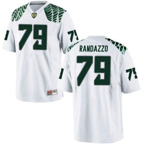 Mens Oregon Ducks #79 Chris Randazzo White Football Replica Stitched Jersey 301860-506
